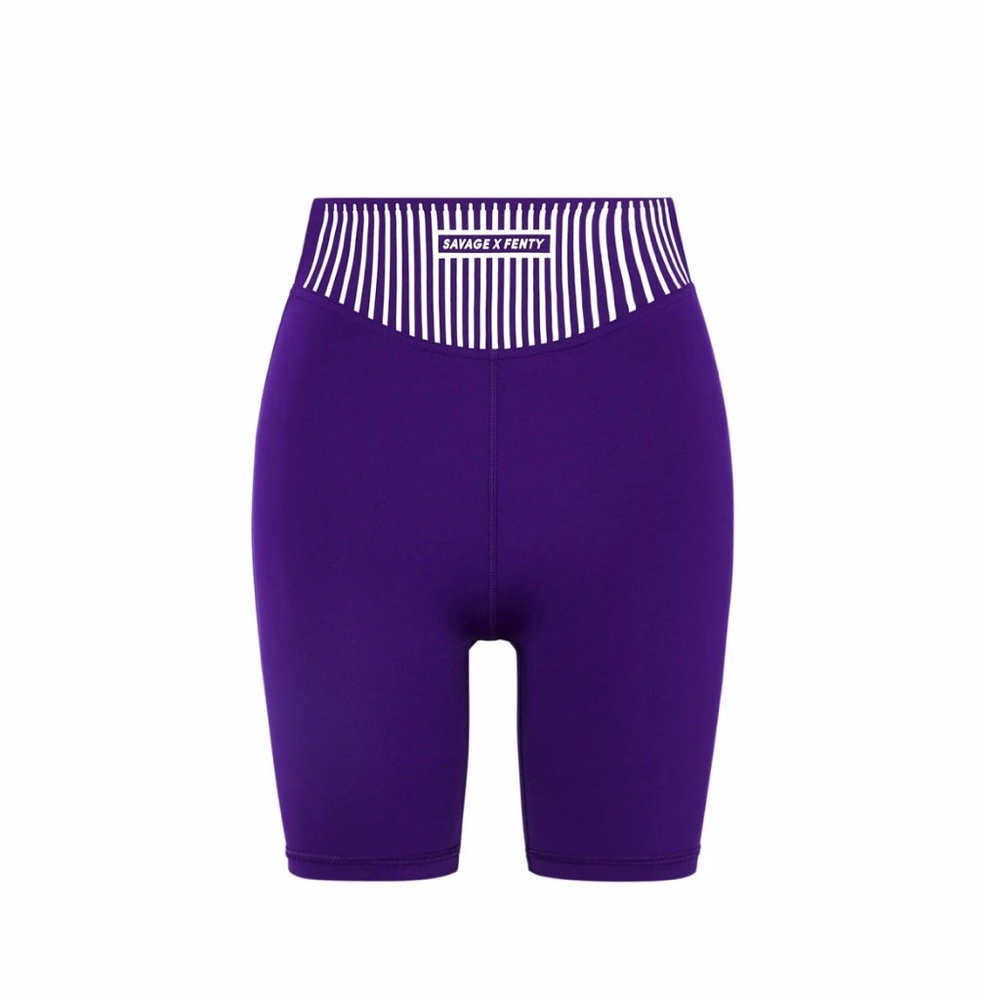 *NWT*SAVAGE X FENTY Sport Xccentuate HighWaist Bike Short, S -That’s Deep Purple
